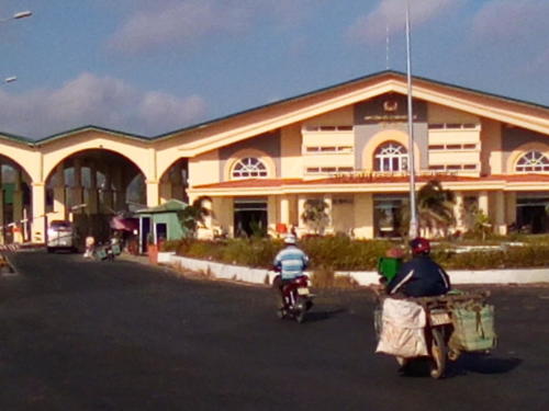 Chau Doc Border crossing Cambodia into Vietnam